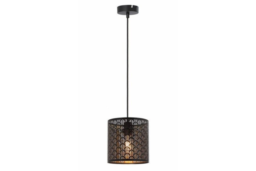 Lampa wisząca czarna Tuluza 1xE27x60W wym: 80x20x20 cm Reality