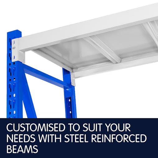 NNEDPE 4-Bay shelving 4m-wide 400kg