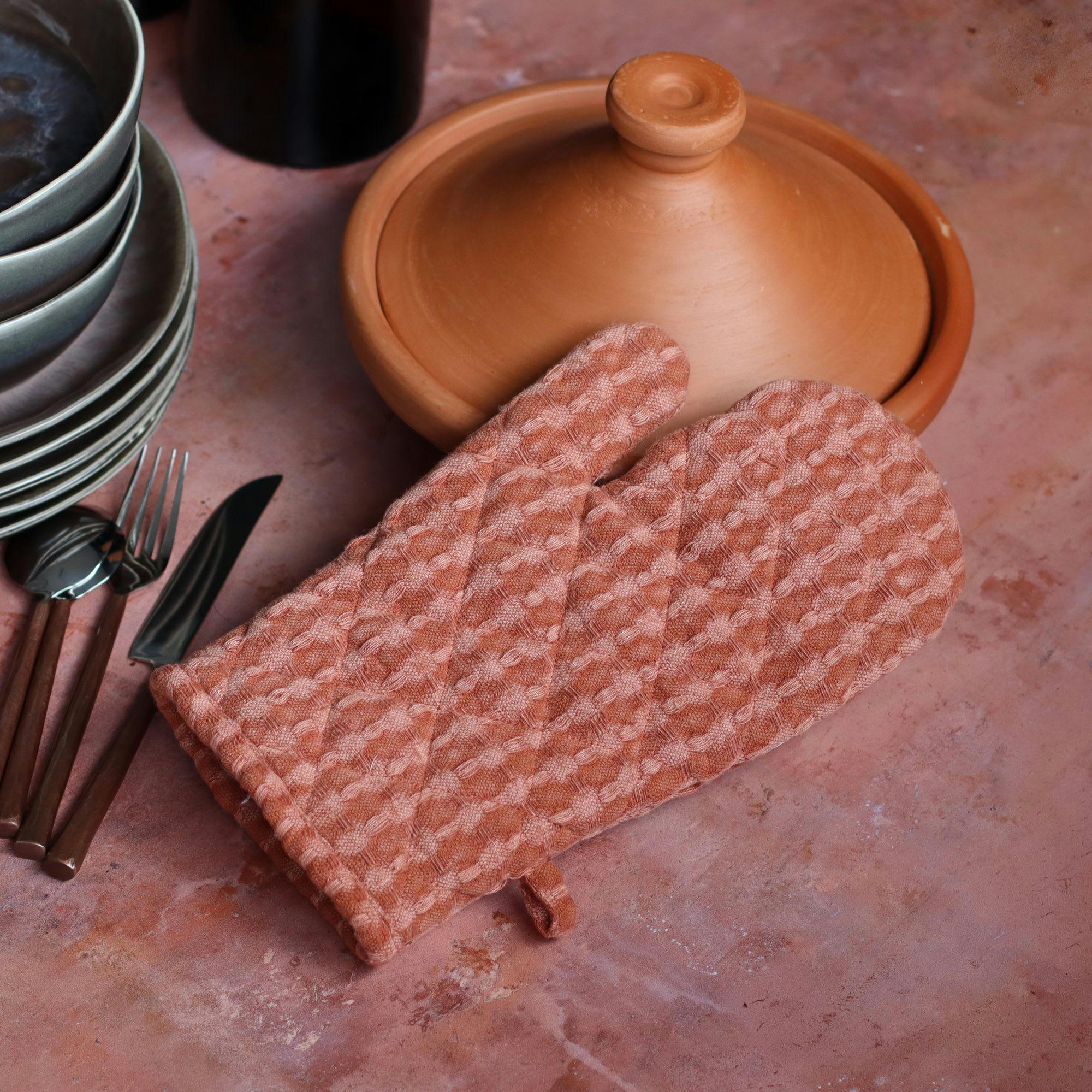 ORIGIN - Gant de cuisine en coton paprika