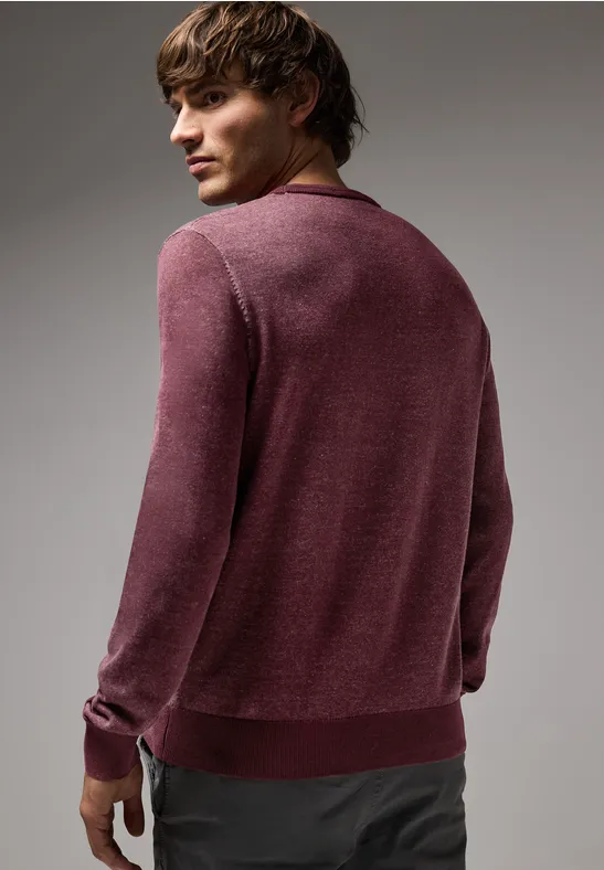 Pullover in Two Tone Optik