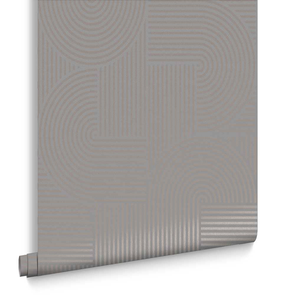 Graham & Brown Vliesbehang - Centra Taupe - 10mx52cm