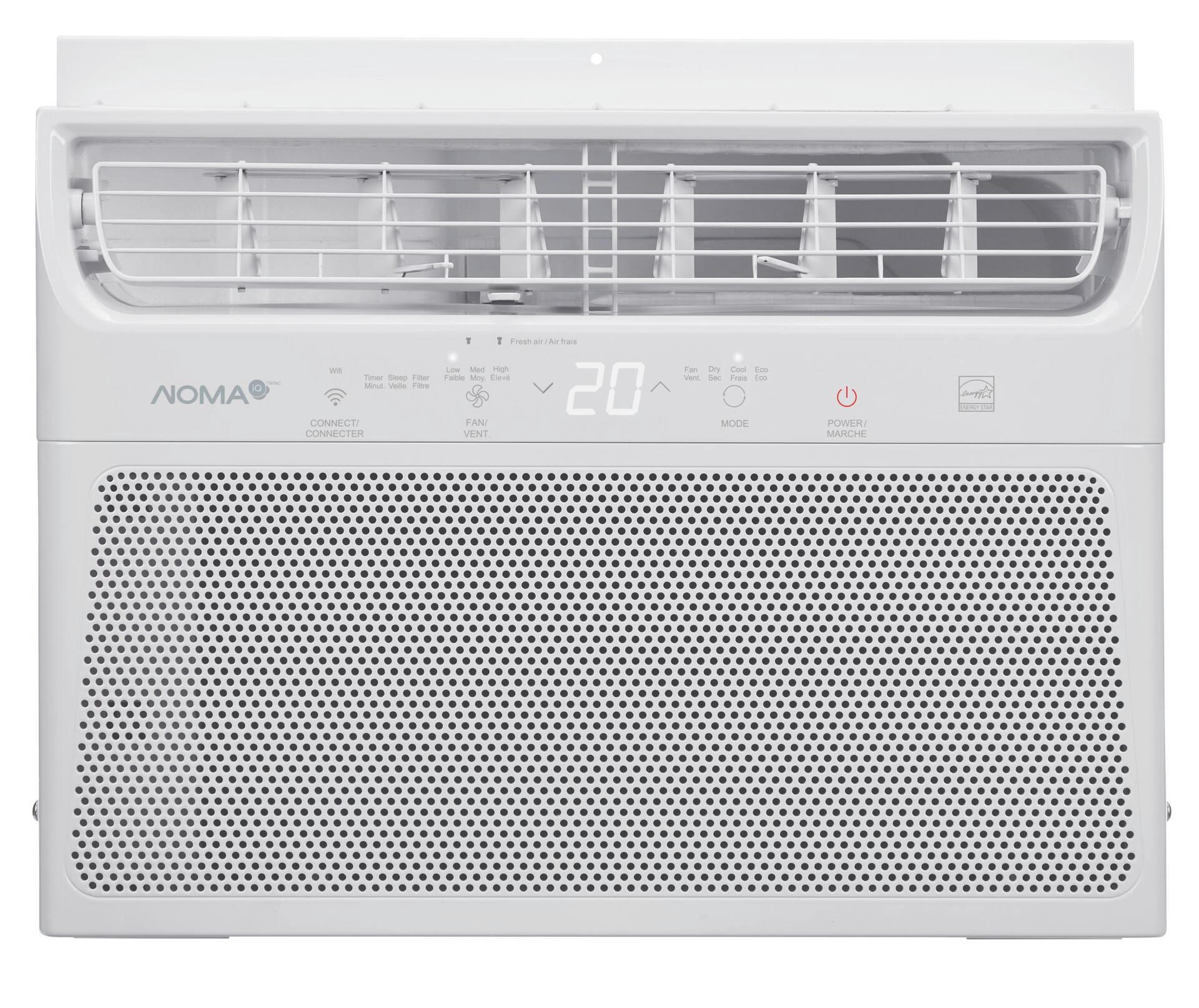 NOMA iQ Smart ENERGY STAR®Window Air Conditioner/AC w/Remote Control, 10,000-BTU, White