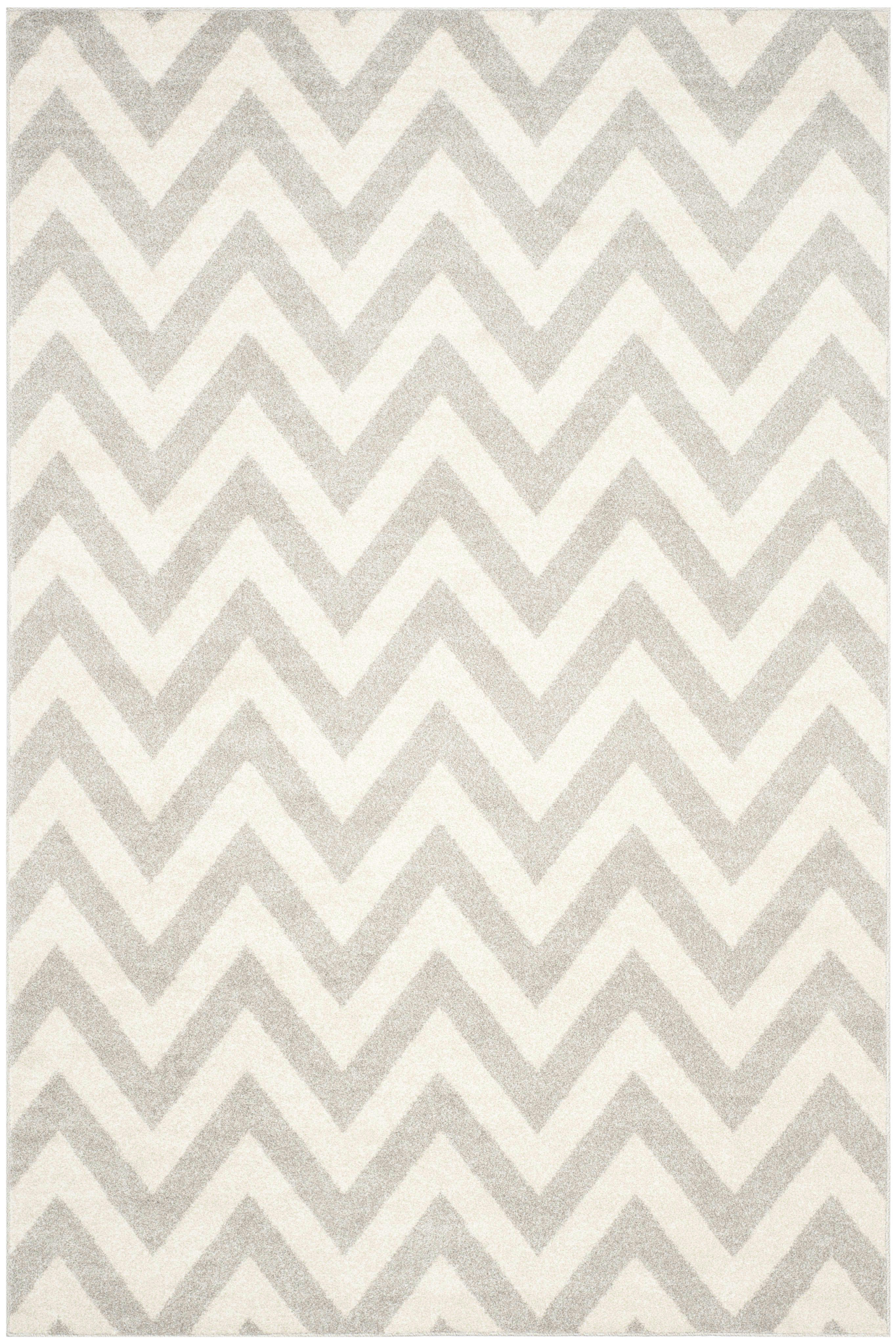 AMHERST - Tapis interieur & exterieur en gris clair & beige, 183 x 274 cm