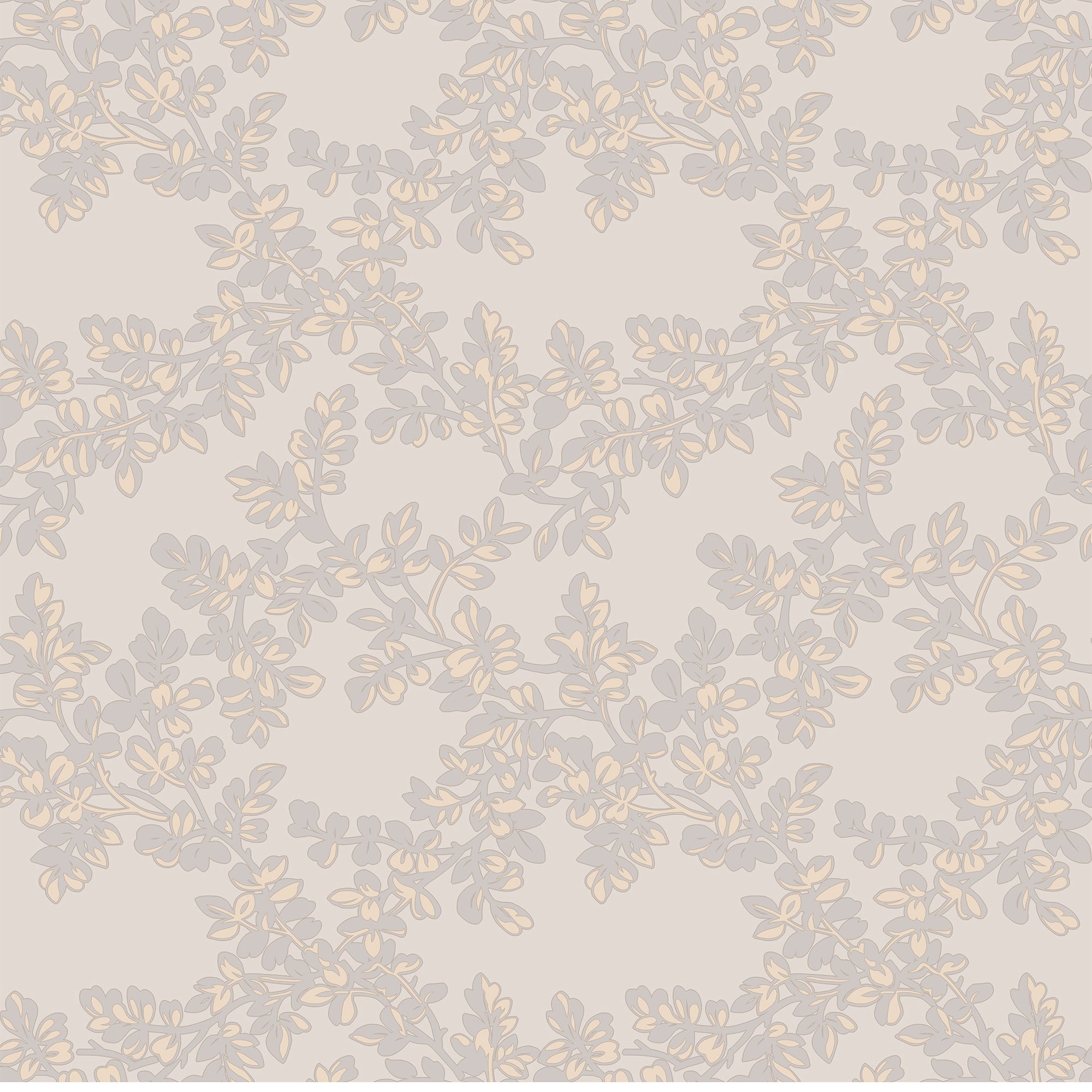 Laura Ashley Vliesbehang - Burnham Dove Grey - 10mx52cm