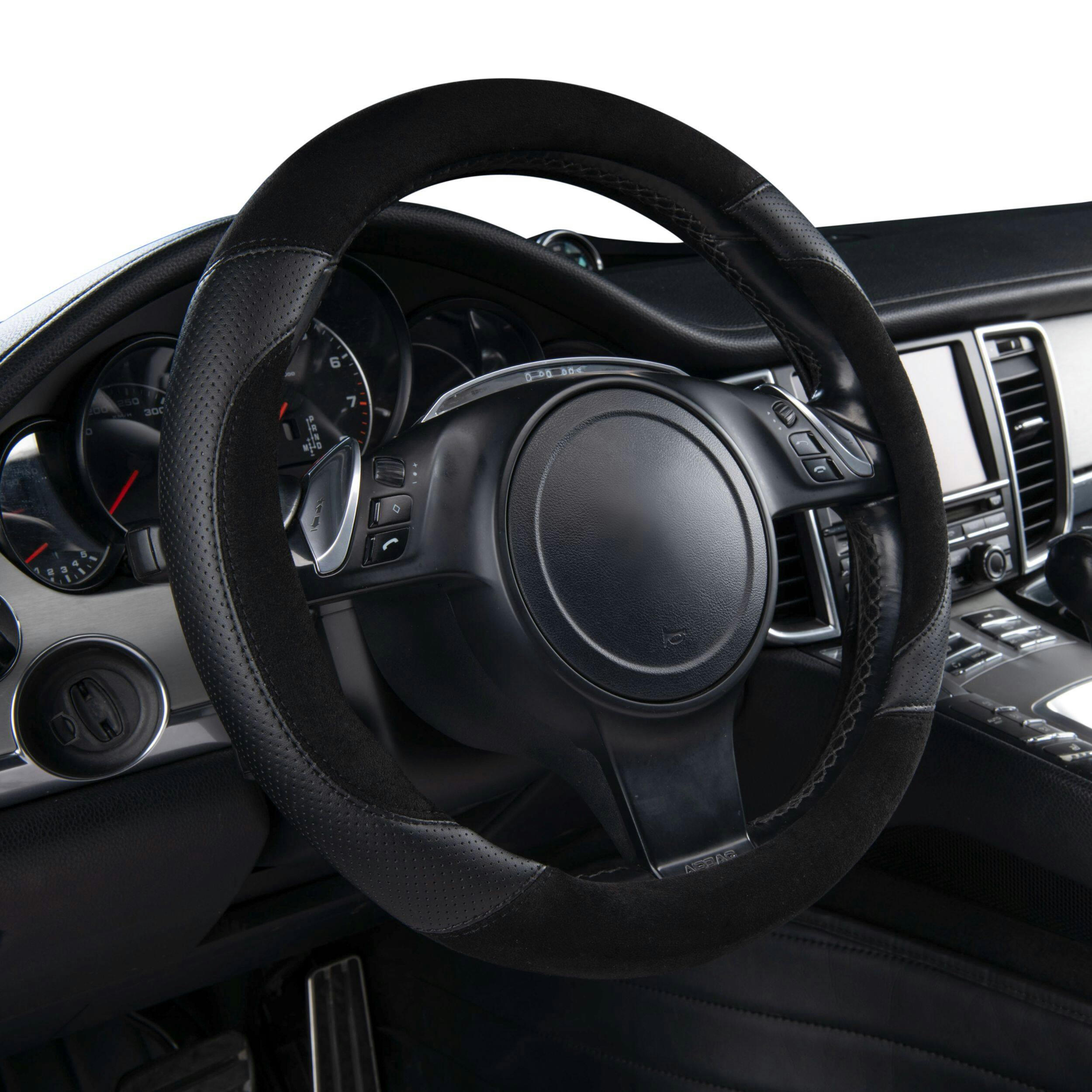 AutoTrends Suede Steering Wheel Cover