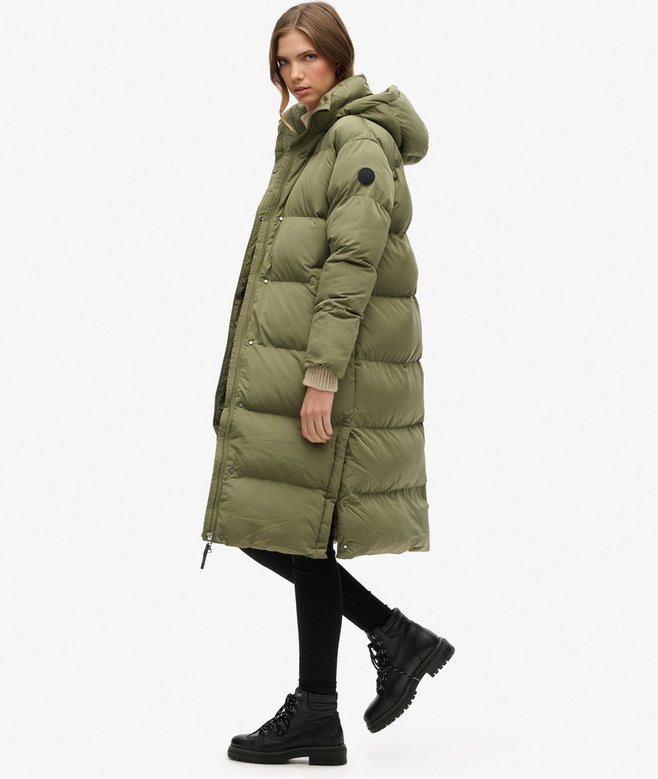 Hooded Longline Puffer Coat