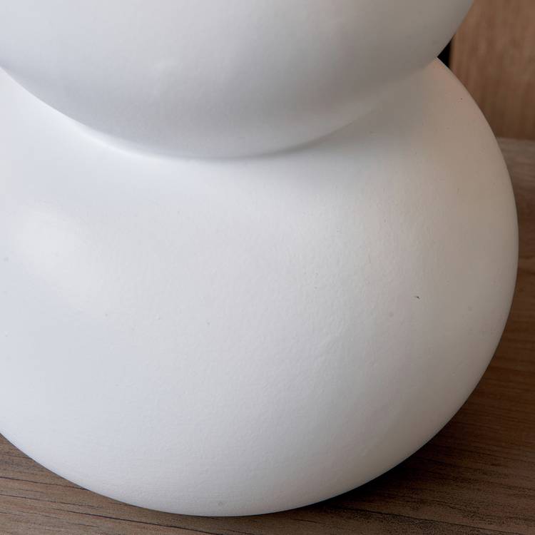 Pacific Aaliyah Ceramic Curved Table Lamp - Natural & White