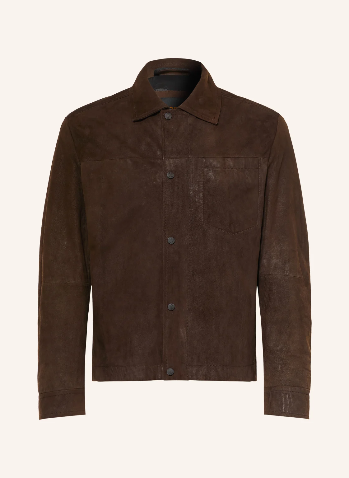 BOSS Leder-Overjacket JOMOD