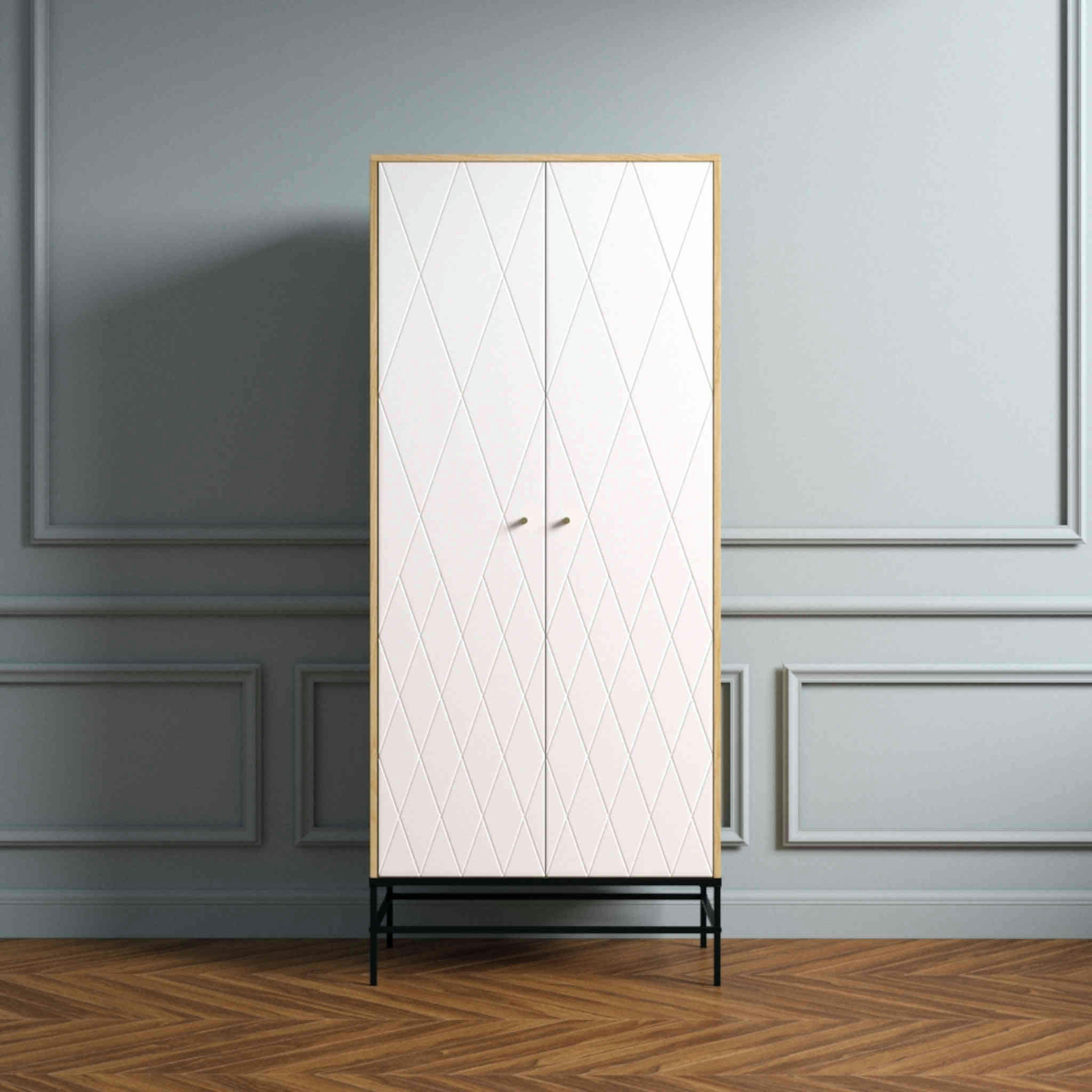 - Armoire 2 portes motif losange