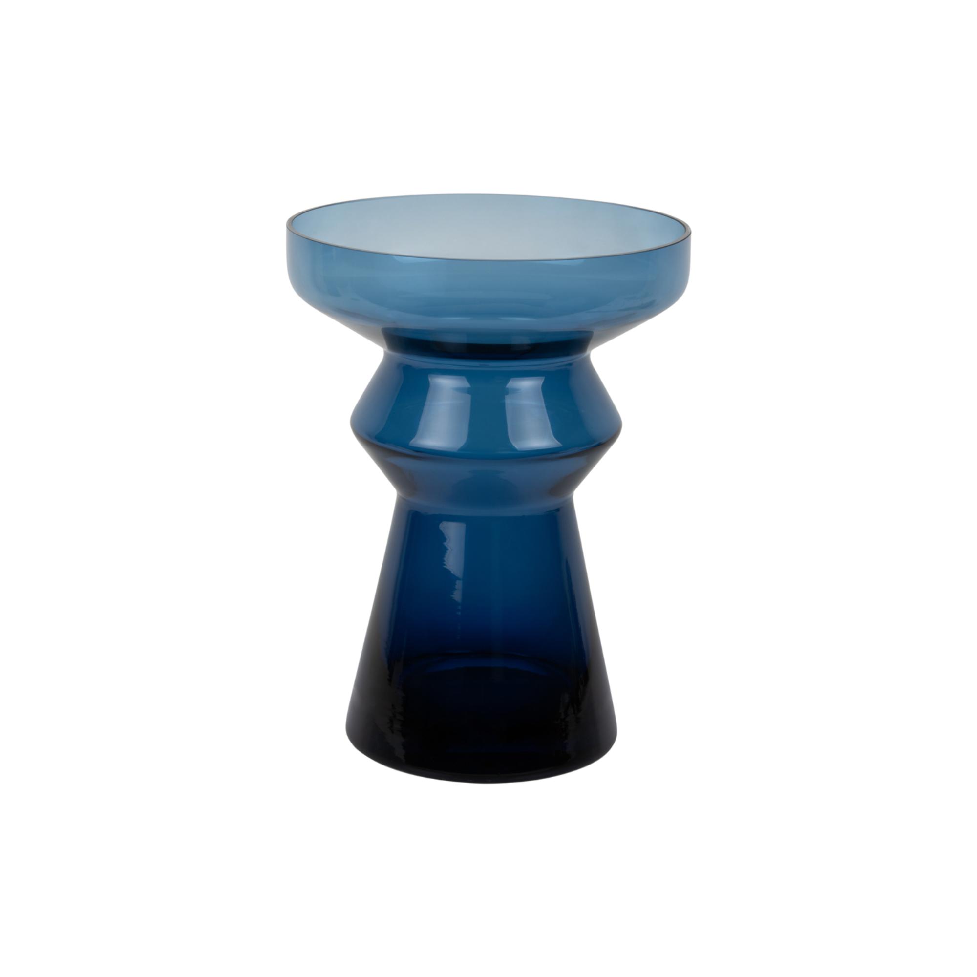 Present Time vaas Majesto - blauw - Ø22.5cm