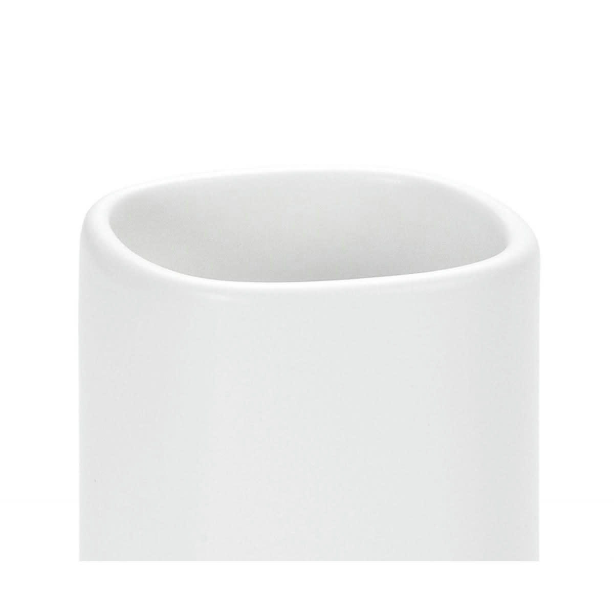 CÉRAMIQUE - Porte brosse à dents en céramique blanche