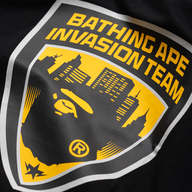 A Bathing Ape Security Emblem Tee - Black