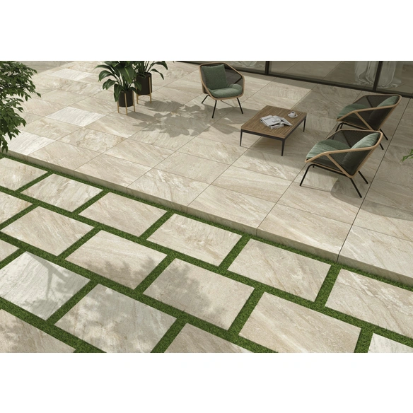 Terrassenplatte »Almeria«, beige, 59,5 x 90 x 2 cm, Keramik