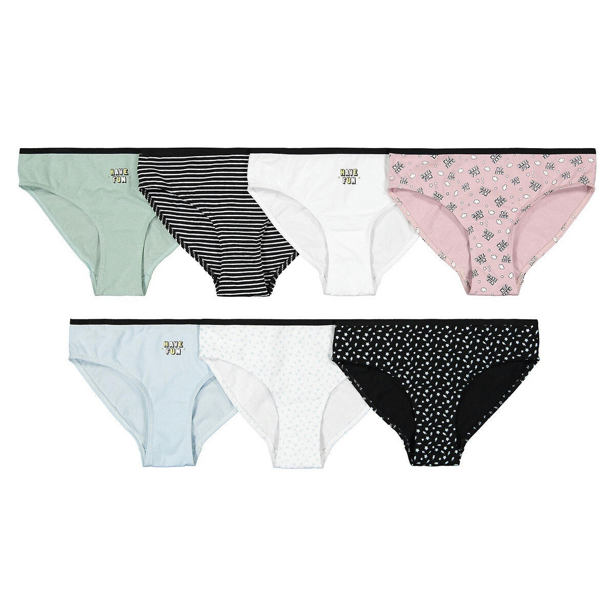 Lot de 7 culottes en coton