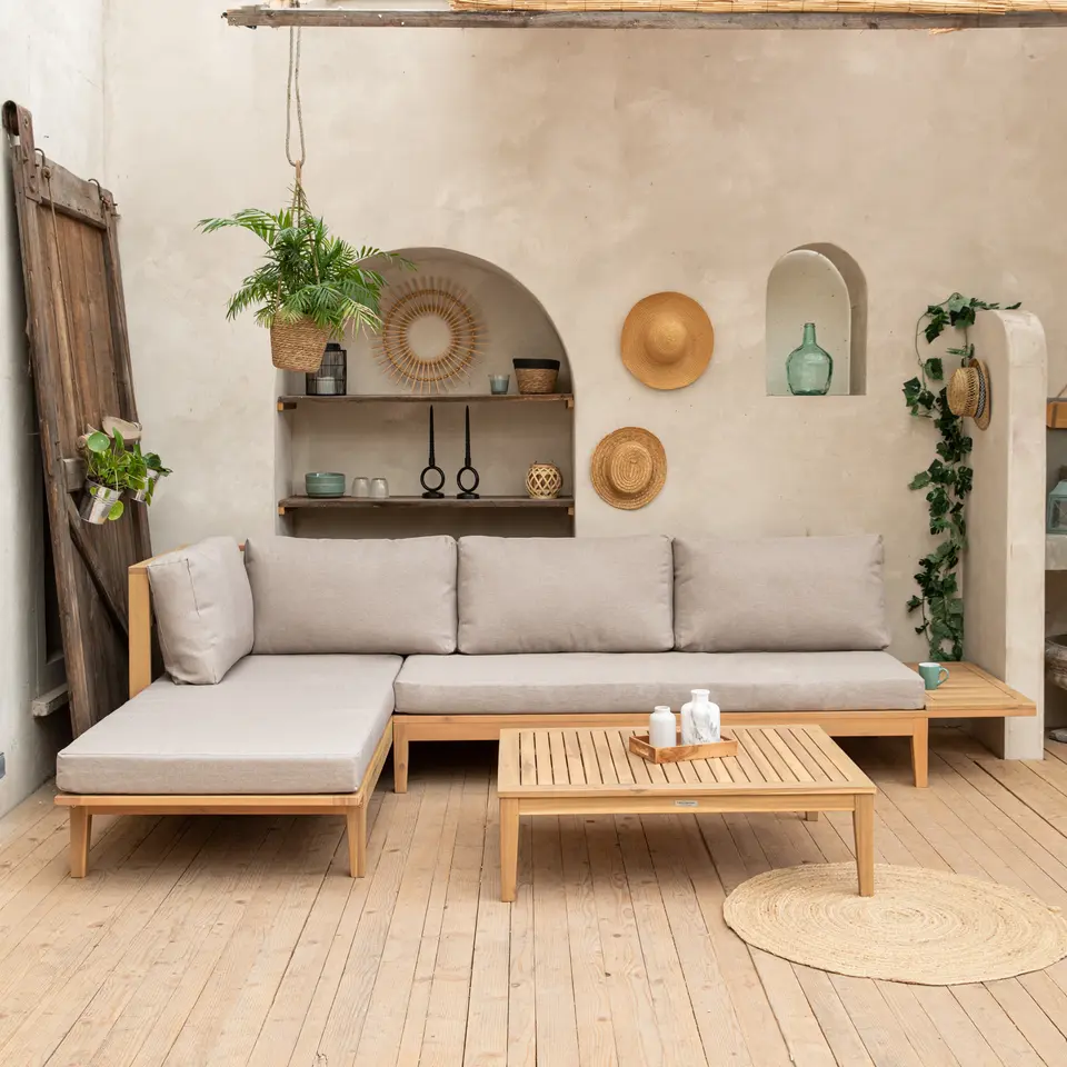 Happy Garden Tuinmeubelen PANGKOR - Beige - Acacia