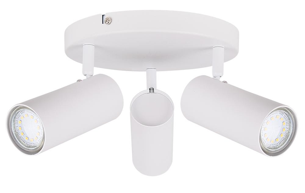 Lampa sufitowa biała COLLY 3xGU10x15W wym: 16x37x37 cm Candellux