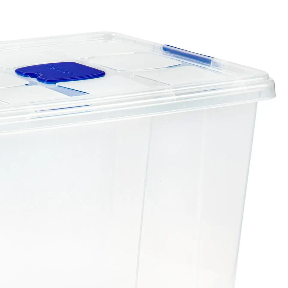 Plasticforte Opslagbak met deksel - 1x - 86L - 62 x 45 x 47 cm