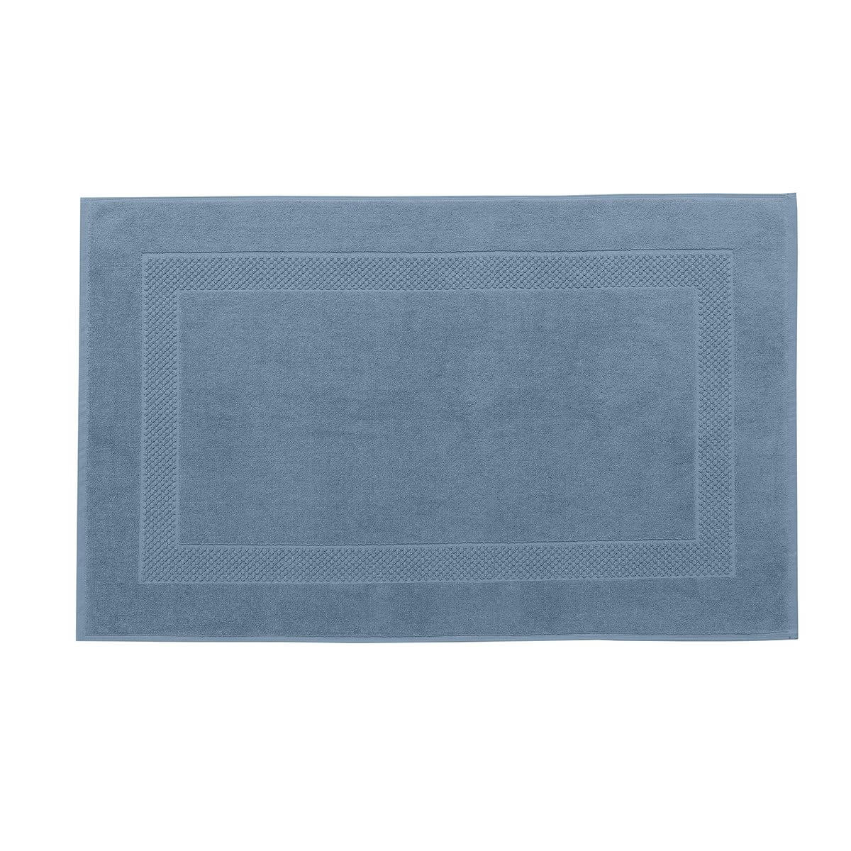 PÉTALE - Tapis de bain coton gentiane 60x80 cm
