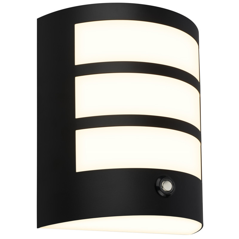 Applique extérieure LED noire sur batterie 5,8 W BRILONER