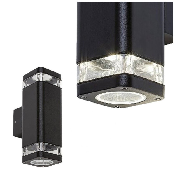 Kinkiet zewnętrznyczarny Sintra 2xGU10x25W IP44 Rabalux