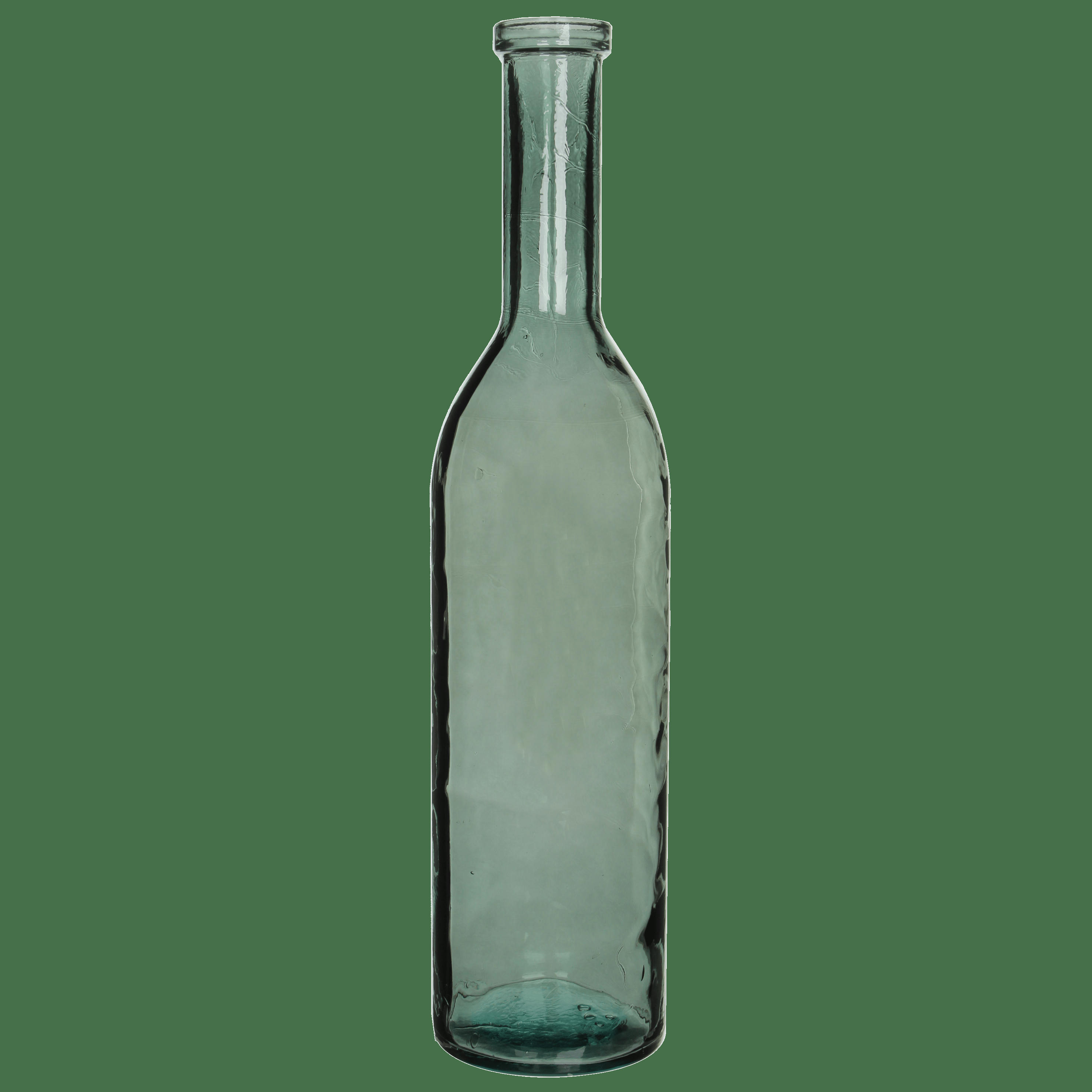 RIOJA - Vase bouteille en verre recyclé vert H100