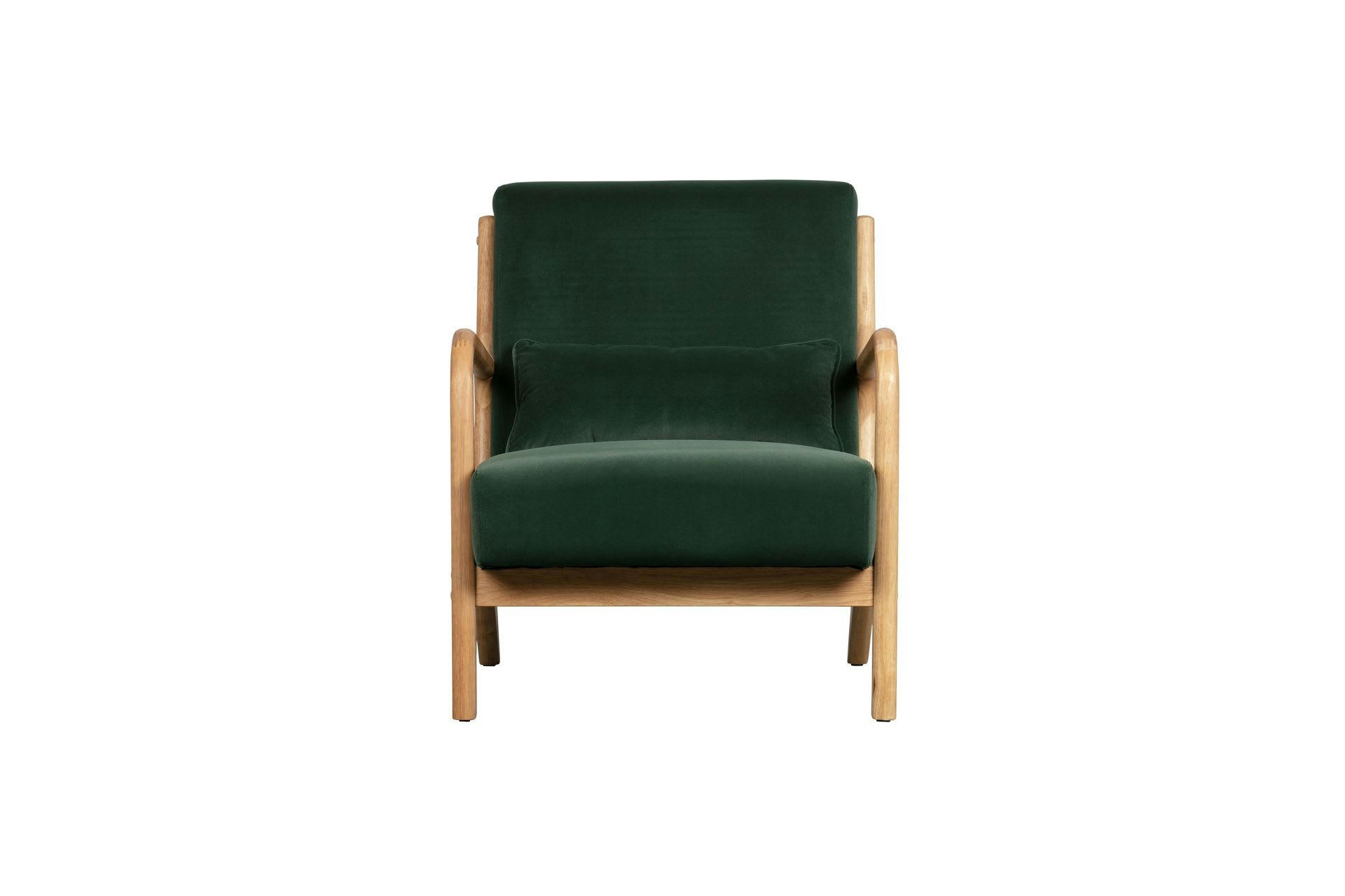 MARK - Fauteuil en velour vert