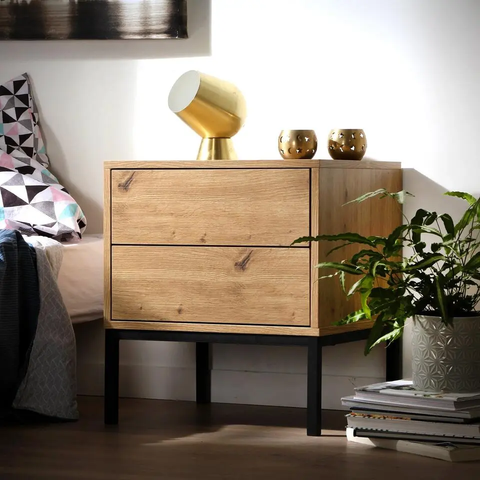 Calicosy - LENNY Nachtkastje - Eiken - 40x45x50 cm