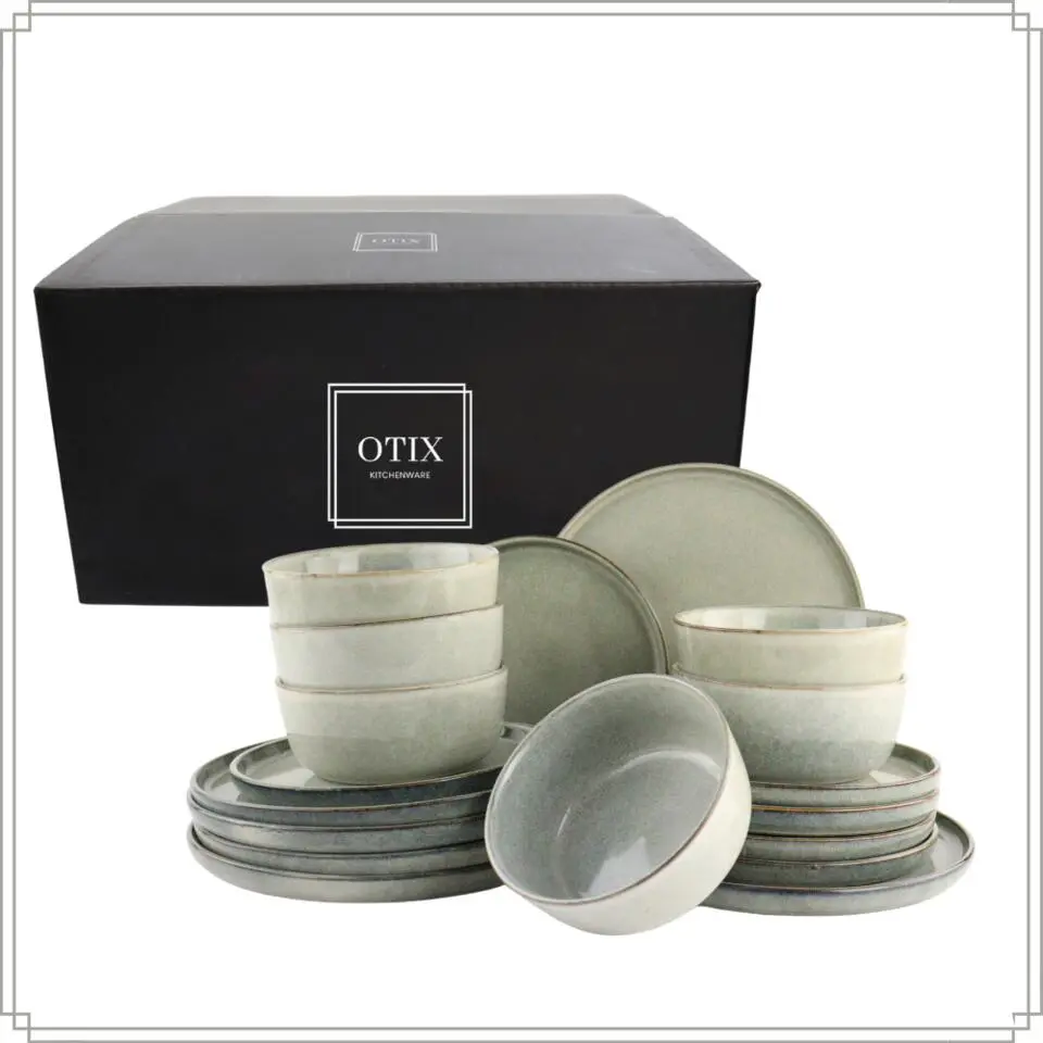 OTIX Serviesset Bordenset 6 Persoons 18-delig Ontbijtborden