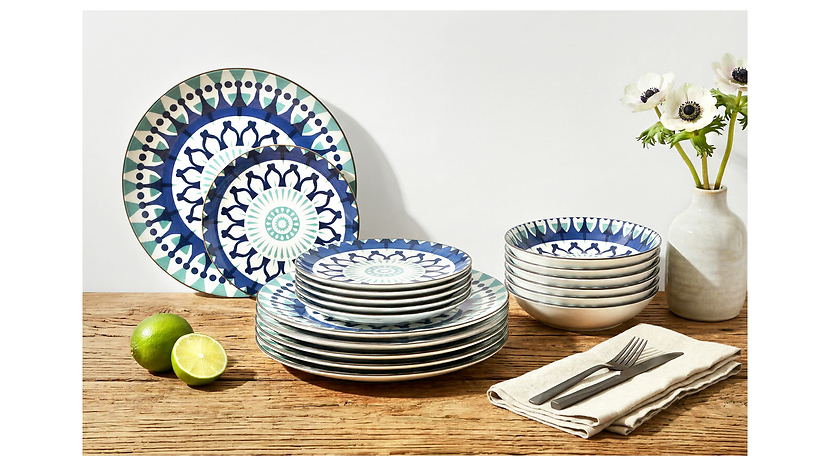 Komplet obiadowy porcelanowy Athena 18 el.