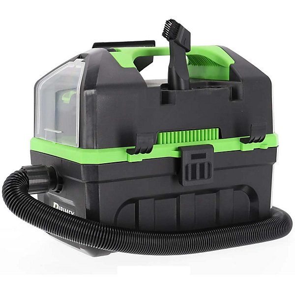 Aspirateur eau et poussiere 10l à batterie avec batterie 2amp et chargeur