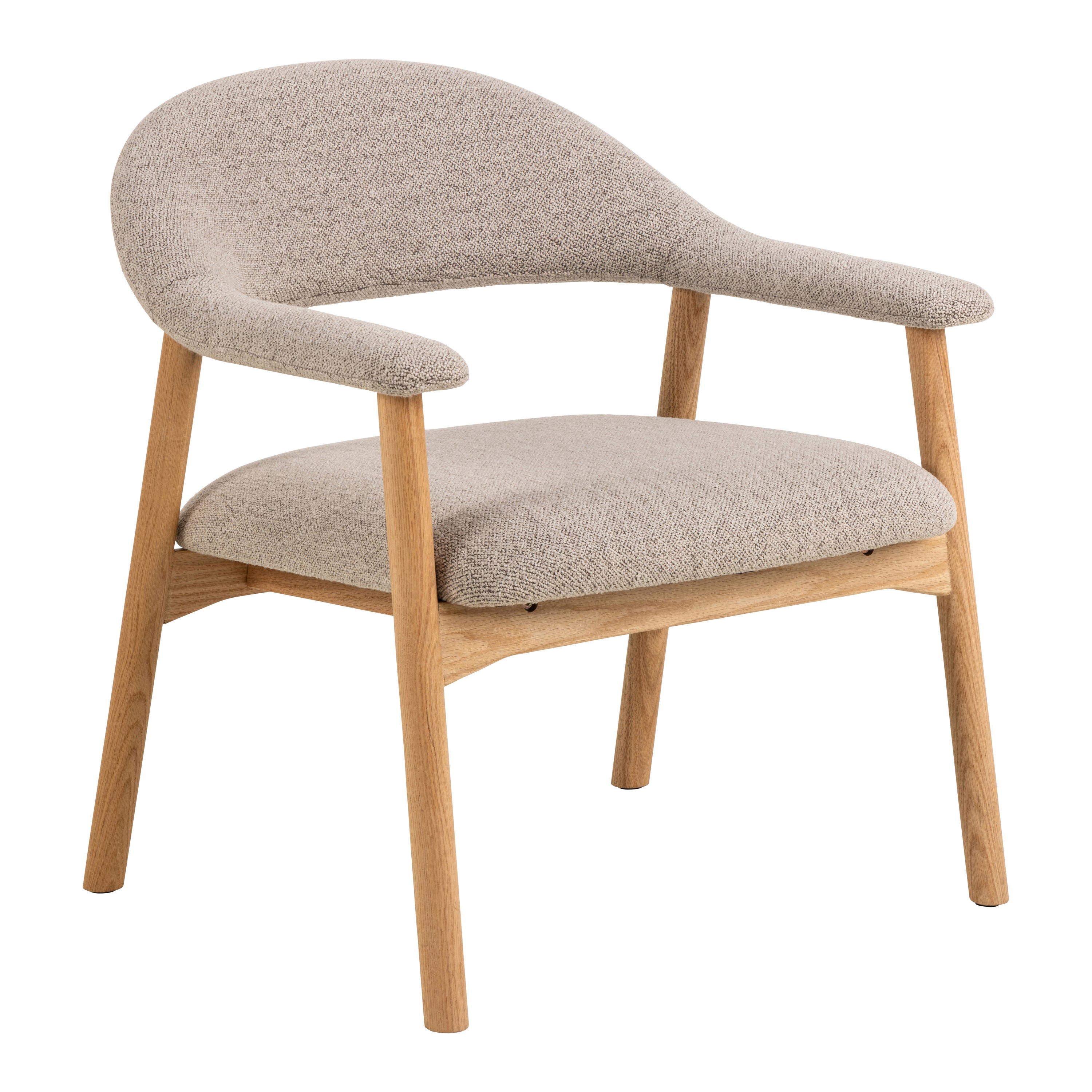 by fonQ Nordic Loungestoel met Armleuning - Greige