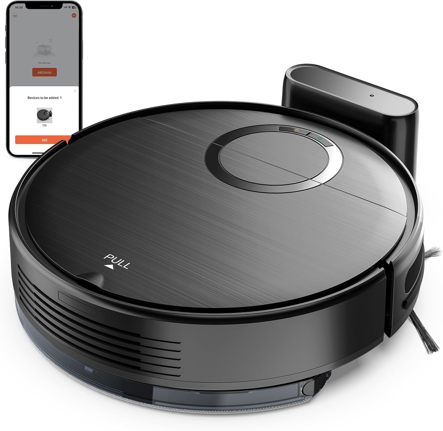 Robot Vacuum, 2 in 1 Robot Vacuum and Mop Combo for Pet Owners: Strong Suction, Anti-Tangle Brushless Inlet, Picks Up Dog & Cat Hair, Wet Mopping Removes Paw Prints, Auto-Recharge with Schedule
