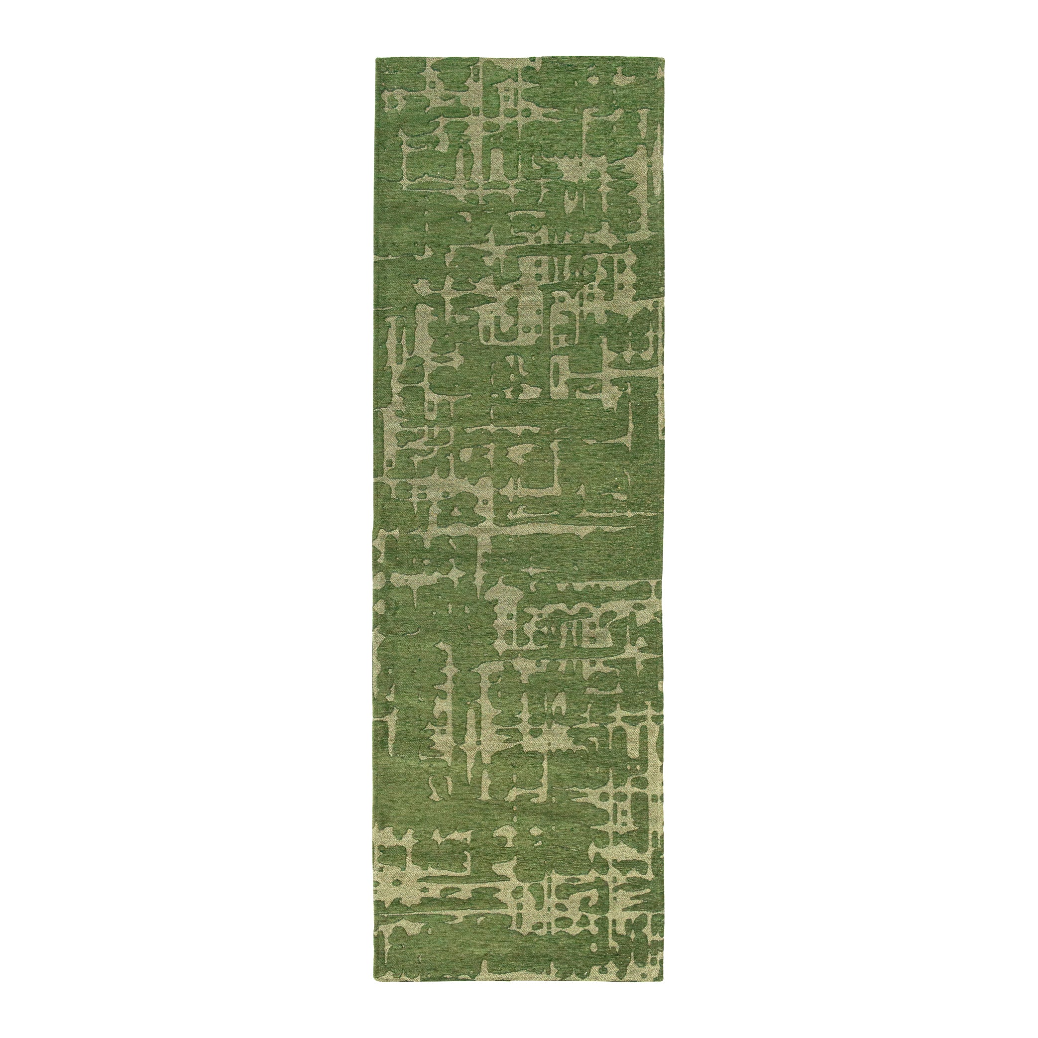 Louis de Poortere Structures Runner 80 x 250 cm - Perrier's Green
