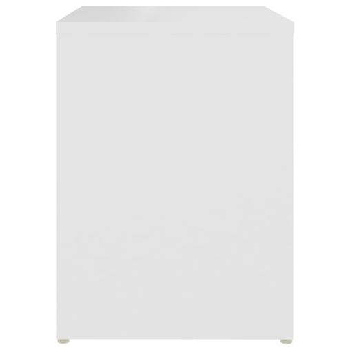 NNEVL Bed Cabinet White 40x30x40 cm Chipboard