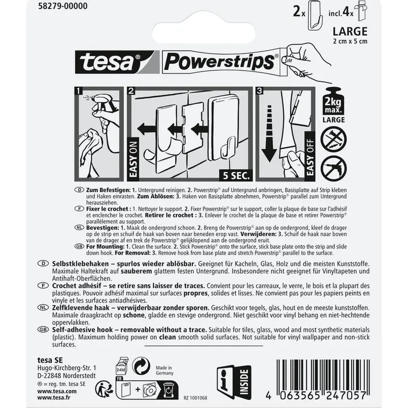 Selbstklebehaken Powerstrips L