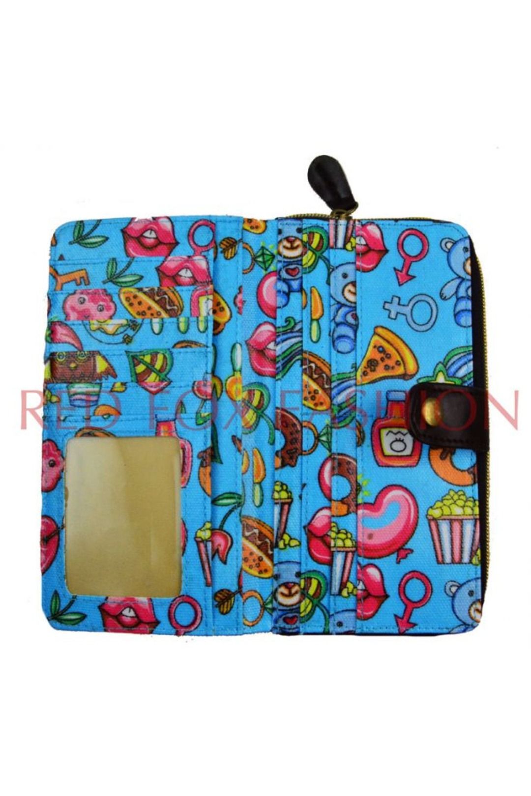 Fontanella Fashion Fun Doodle Water-Resistant Canvas Pocket Wallet