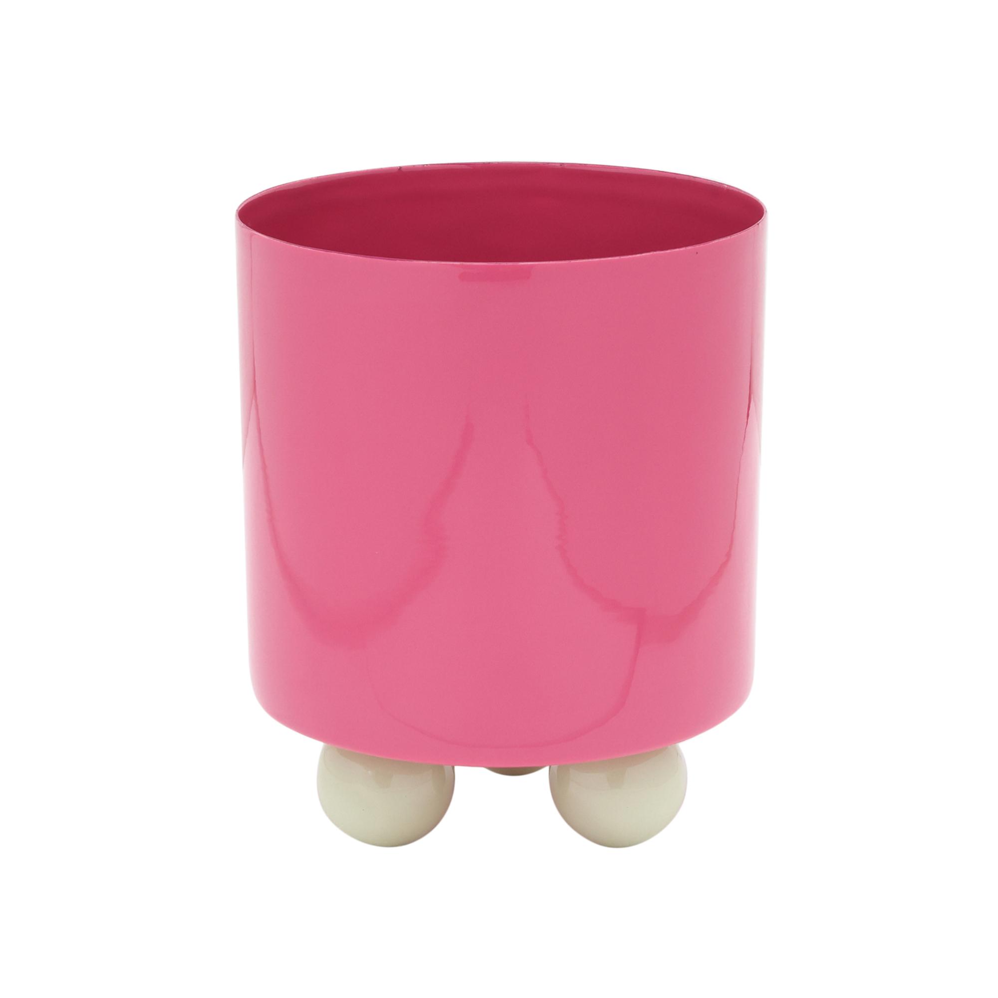 Present Time bloempot Double Funky Small - roze - Ø16cm