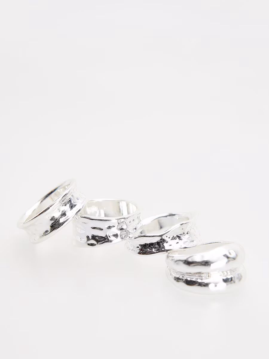 Silver-Plated Rings Set