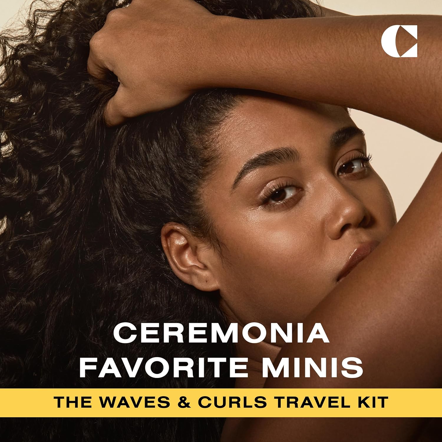 Ceremonia The Waves & Curls Travel Kit Mini Set Ultimate Hair Wellness Bundle for Textured Hair