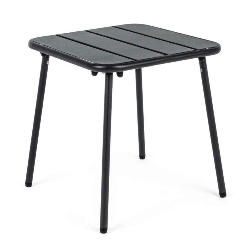 MARLYN - Table basse en acier carrée gris anthracite