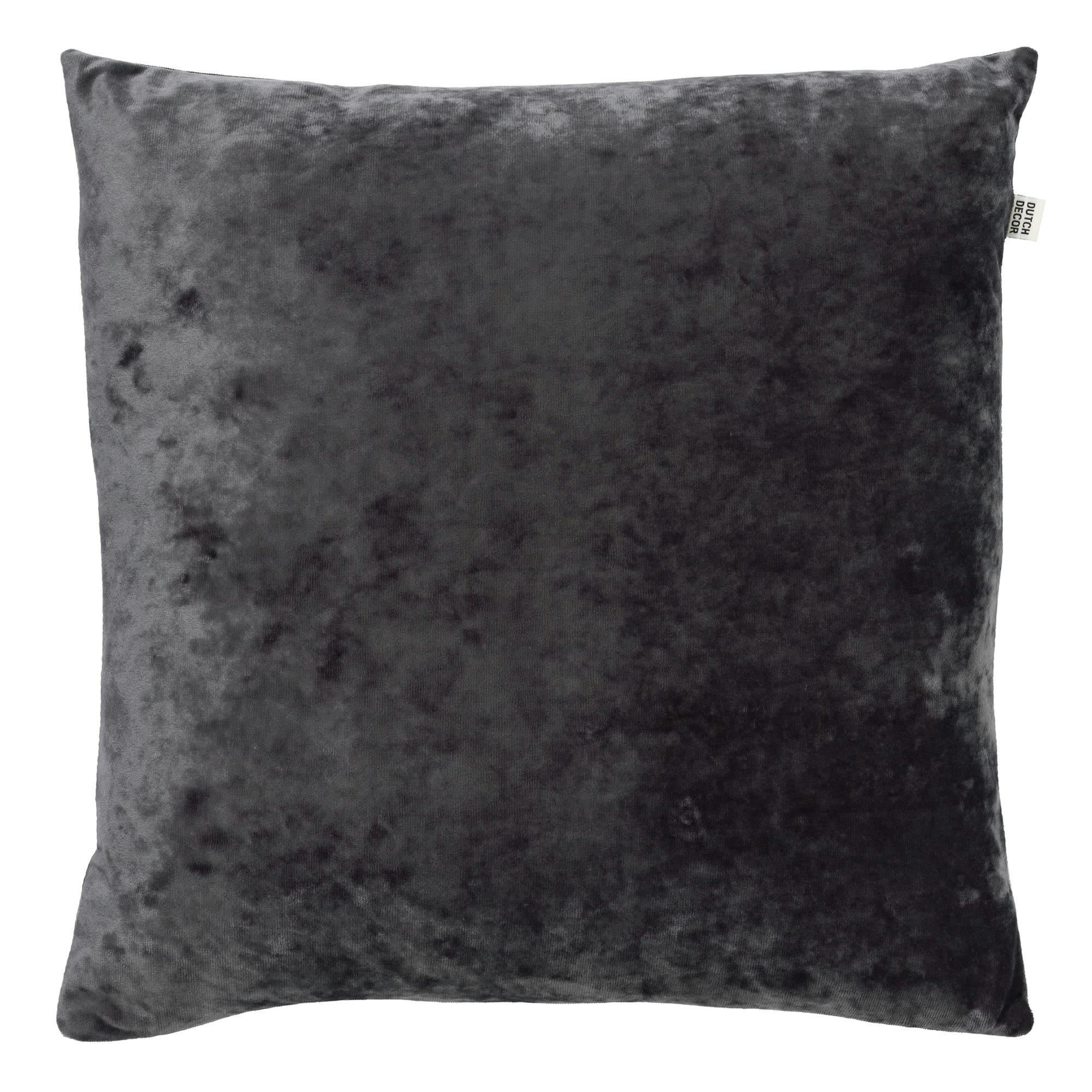 - Housse de coussin gris en velours-45x45 cm uni