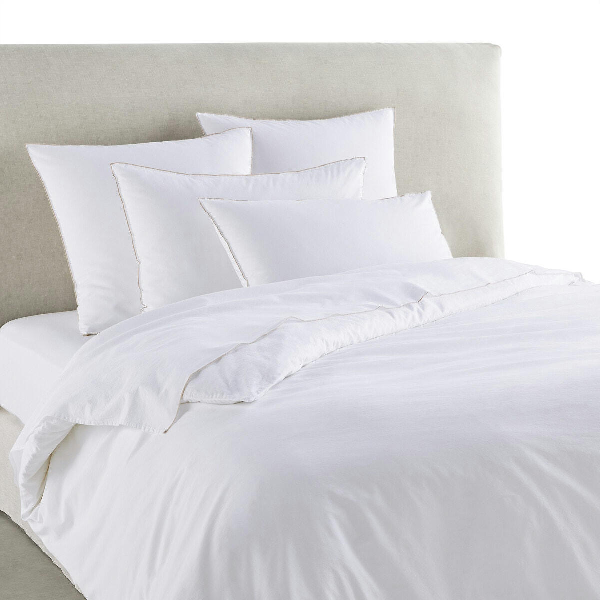 Housse couette percale coton/Lyocell, Lenza
