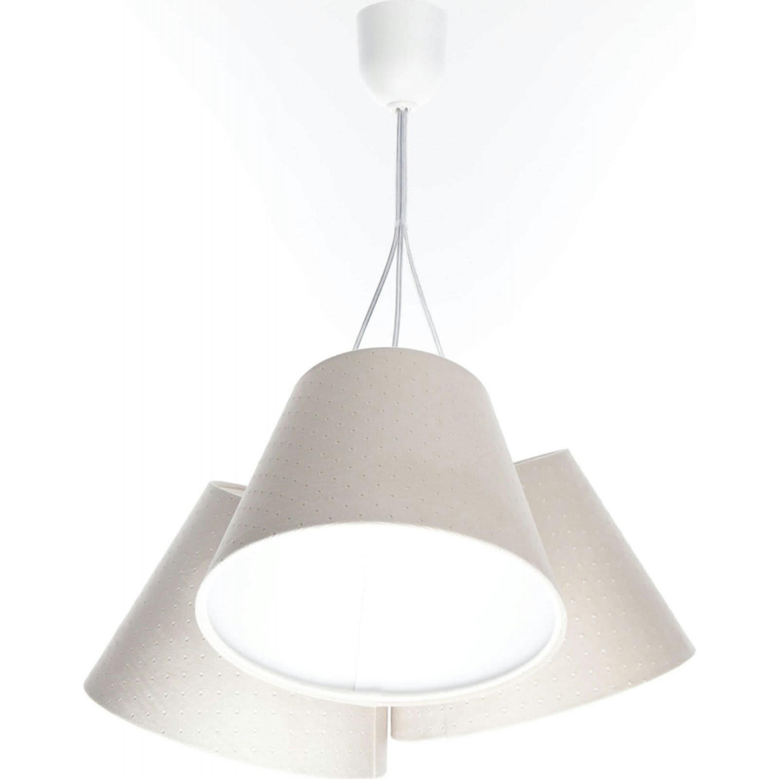 JASMINE BEBE - Suspension Tissu Beige Ø 16/26 cm - H19 cm