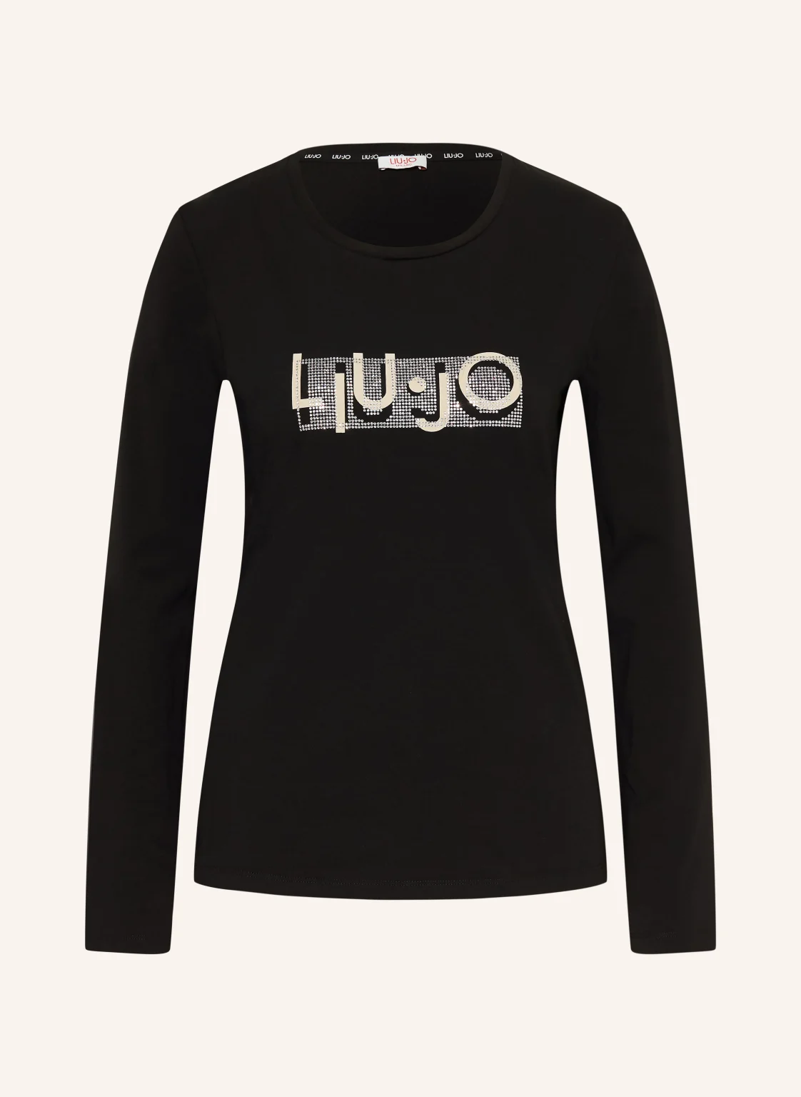 LIU JO Longsleeve mit Schmucksteinen