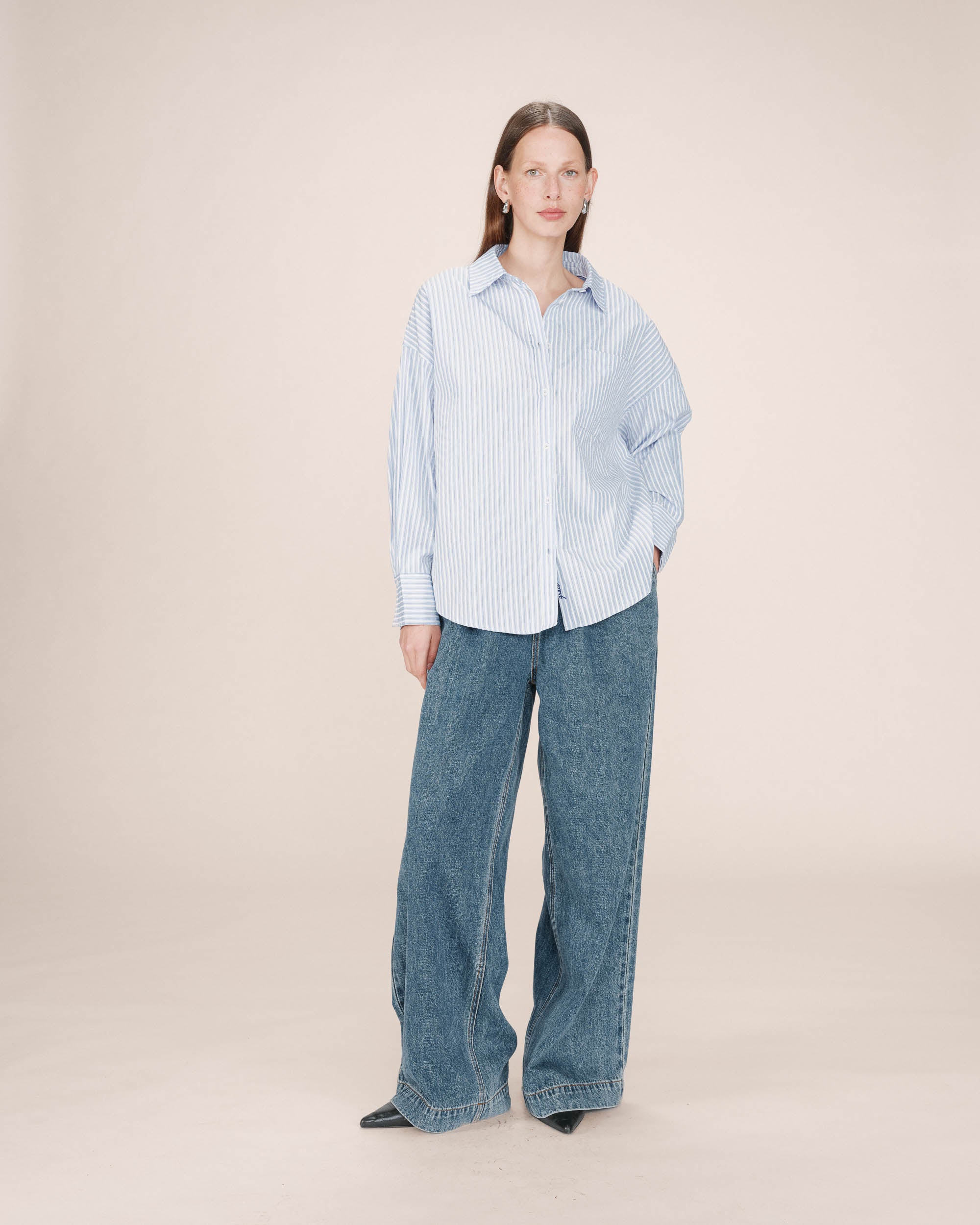 Chemise a rayures bleuet Sully