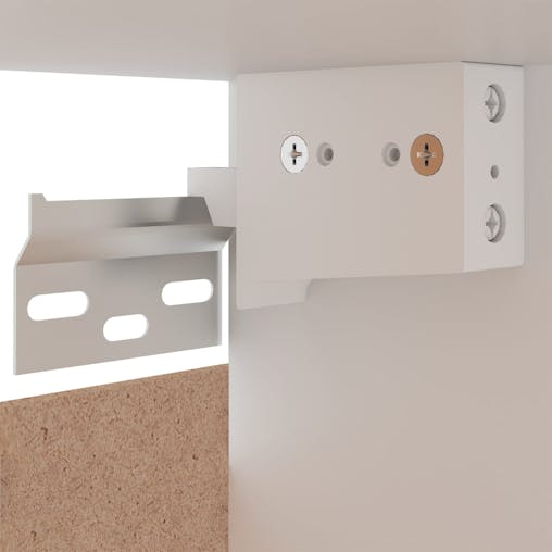 NNEVL Hanging Cabinet White 60x31x40 cm Chipboard