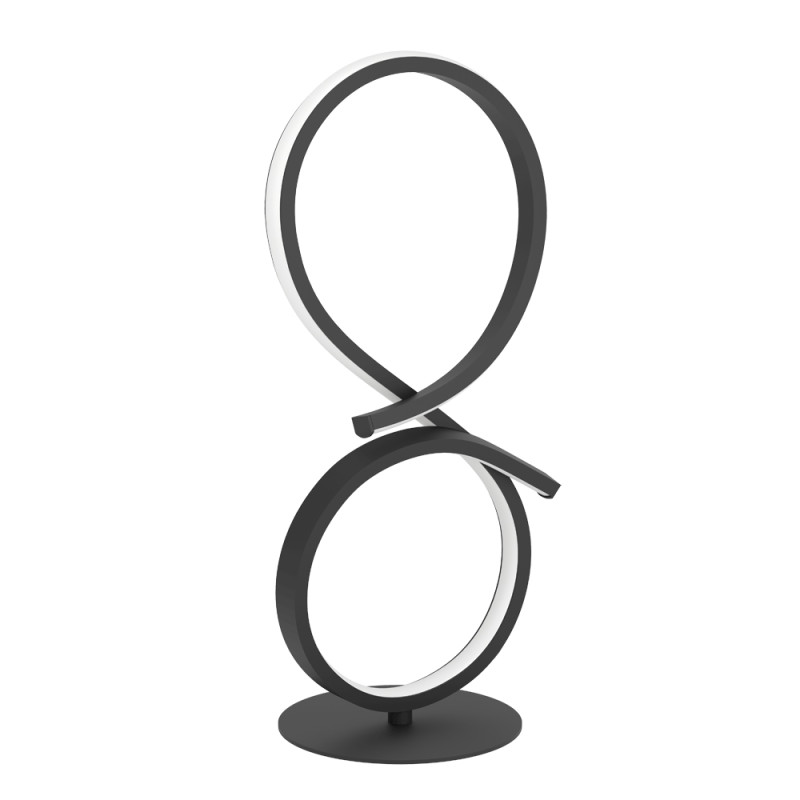 Lampe de table LED Serpins noire 11,4 W EGLO
