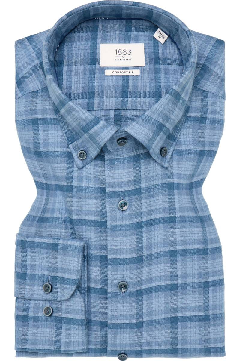 ETERNA 1863 Comfort Fit Flanellhemd mehrfarbig, Kariert