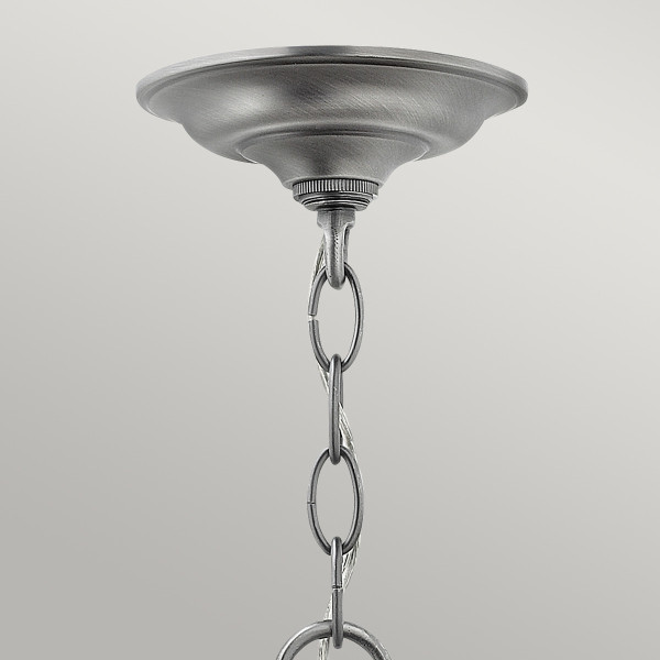 Lampa wisząca szaro-pewter Gentry 4xE14x60W wym: 49x30x30 cm Hinkley