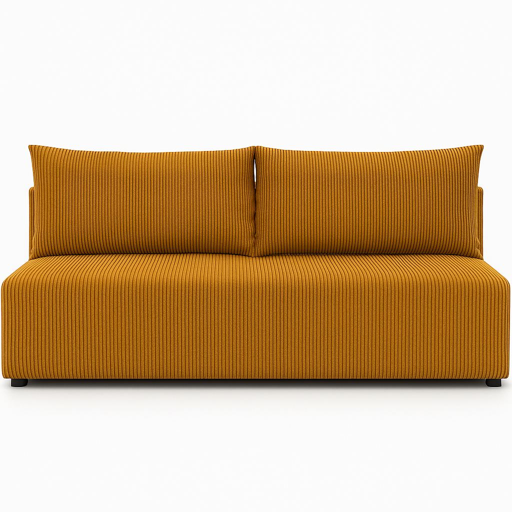 Kanapa LUNO z funkcją spania-sztruksowa sofa do salonu poso 01